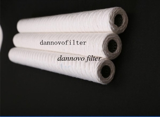 China 20 inch PP string wound filter cartridge PP Yarn Cotton Water Filter Cartridge supplier