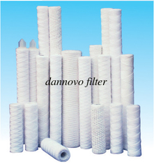 China Industrial water cartridge string wound water filter cartridge/pp cotton filter supplier