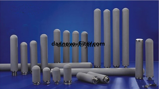 China Stainless Steel 25 Micron Sintered Porous Titanium Filter Cartridge supplier