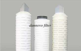 China PP Membrane Pleated Water Filter Cartridge Polypropylene Filter With Fin End supplier