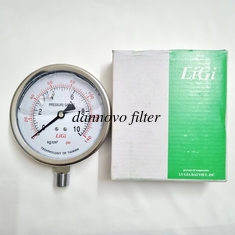 China 304 stainless steel corrugated pipe differential pressure gauge supplier