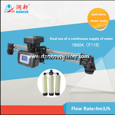 China Runxin Automatic Softner Control Valve  One Valve On TrioTanks F118 4M3/H Flow Rate For Water supplier