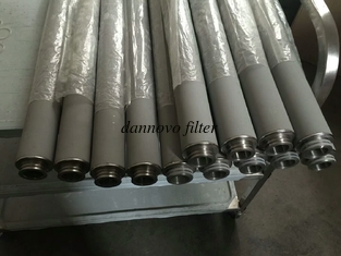 China Sintered titanium Ss Stainless Steel Metal Powder Filter cartridge 0.5-100 Microns supplier