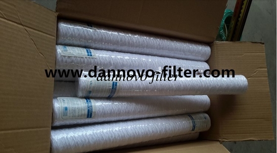 10-40 Temperature Resistant Water Filter Cartridge 5 Micron Filtration PP Silicone Seal supplier